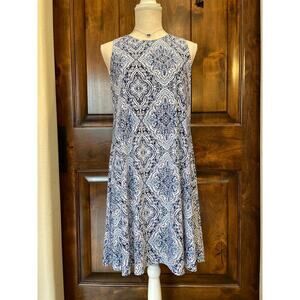 Anne Klein Women’s Swing Dress in “denim like” blue color size 6